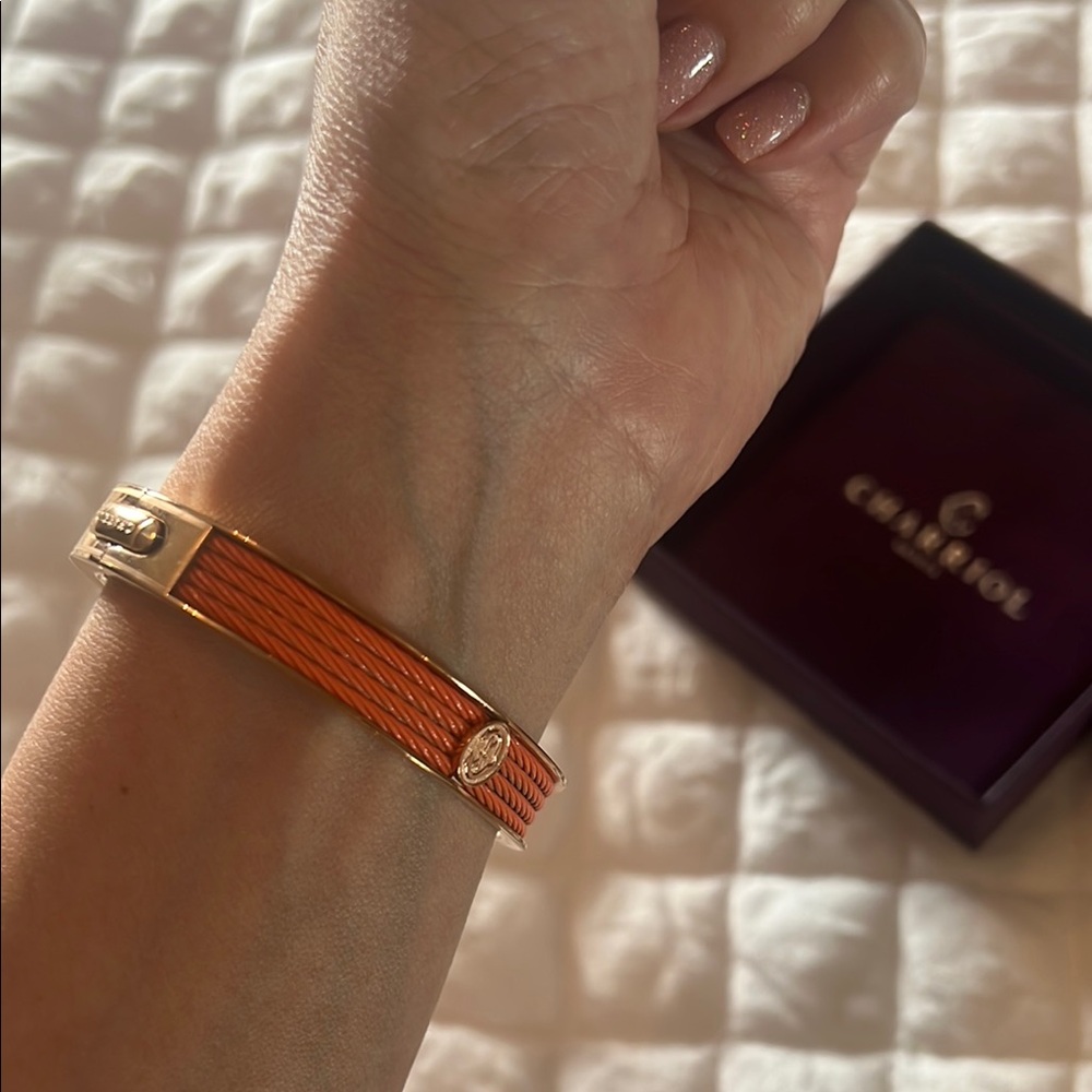 Charriol Gold Bangle Bracelet - Picture 14 of 15